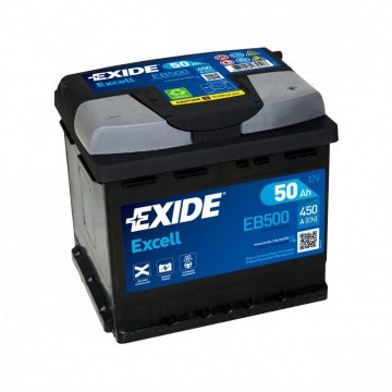 EXIDE EXCELL 50Ah 450A  (EB500)